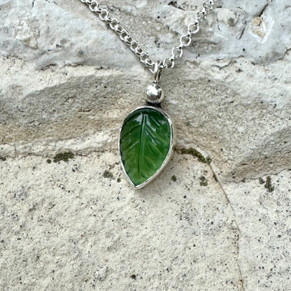 Custom for LUCY ONLY | Serpentine Leaf Necklace