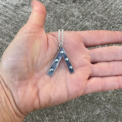 Phoenix Lights| Silver UFO Necklace