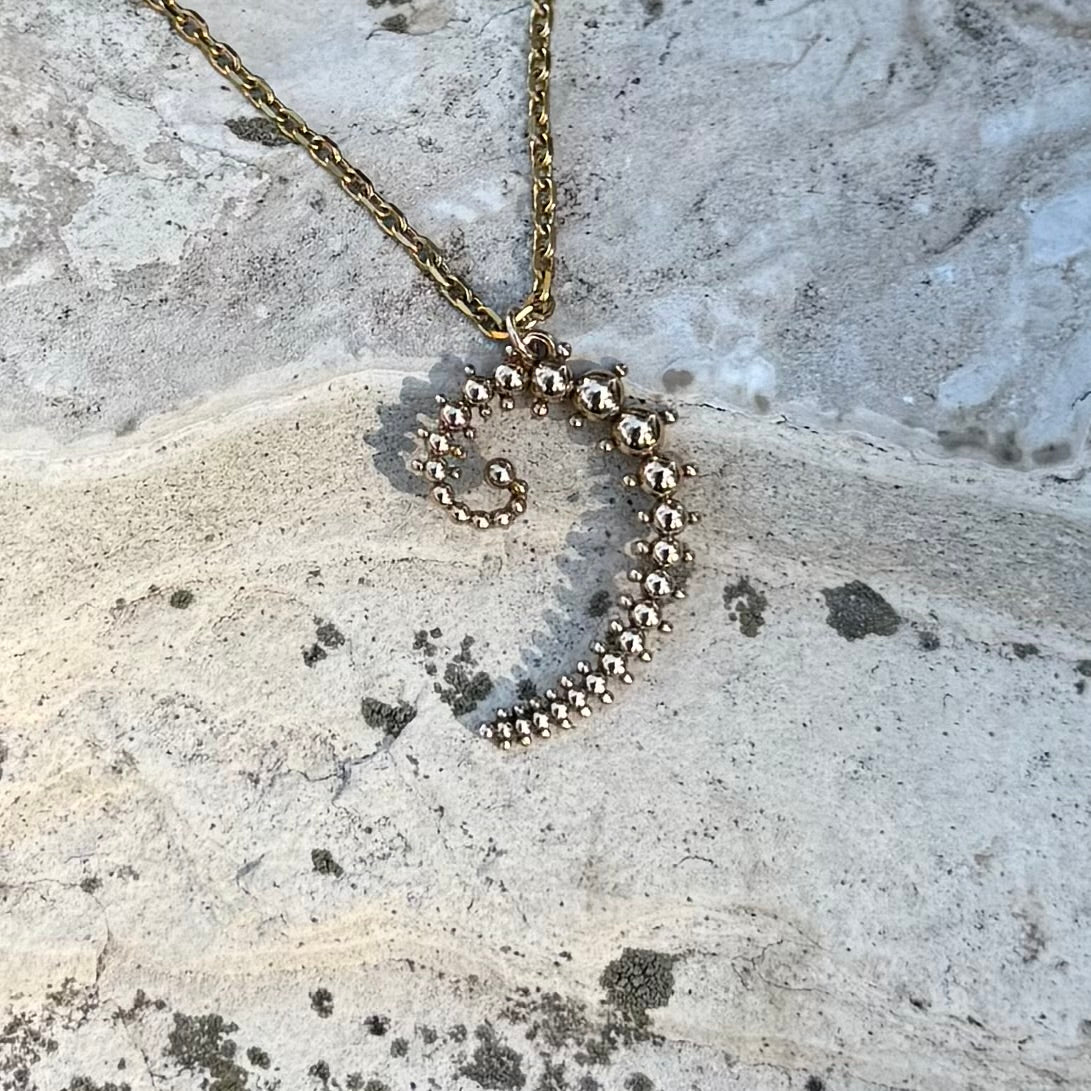 Julia Spiral Necklace | Bronze