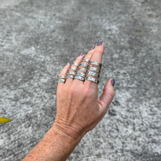 Stargate Stacker | Silver Symbol Ring