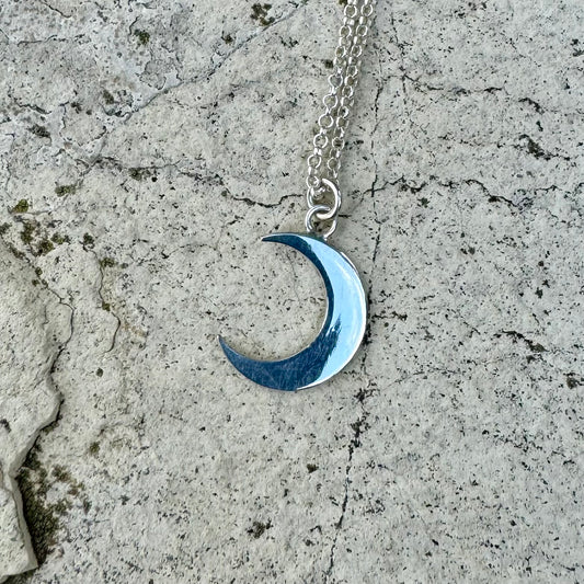 Crescent Moon Necklace ⋮ Classic Sterling Silver