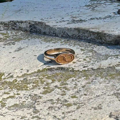 Infinity Signet Ring | Bronze