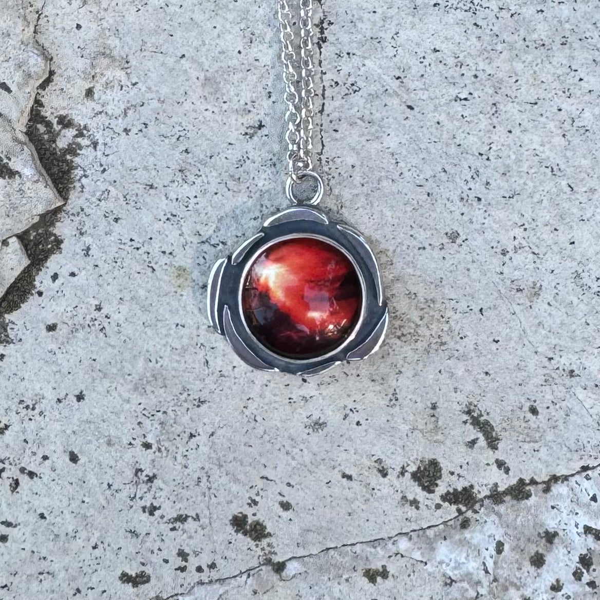 Plasma Orb Necklace | Silver