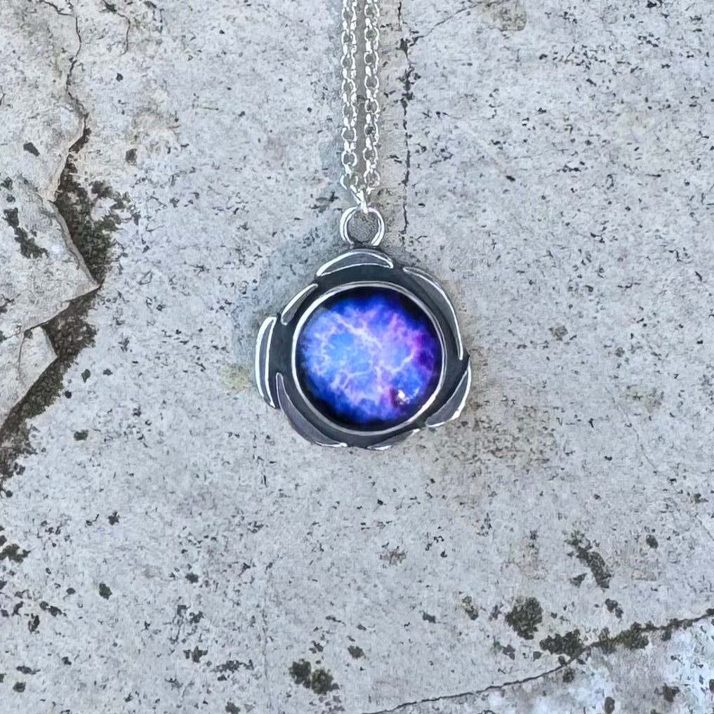 Plasma Orb Necklace | Silver