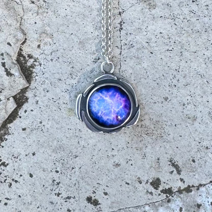 Plasma Orb Necklace | Silver