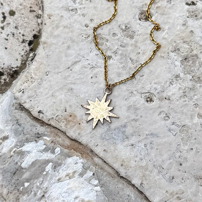Sun Flare Necklace | Bronze