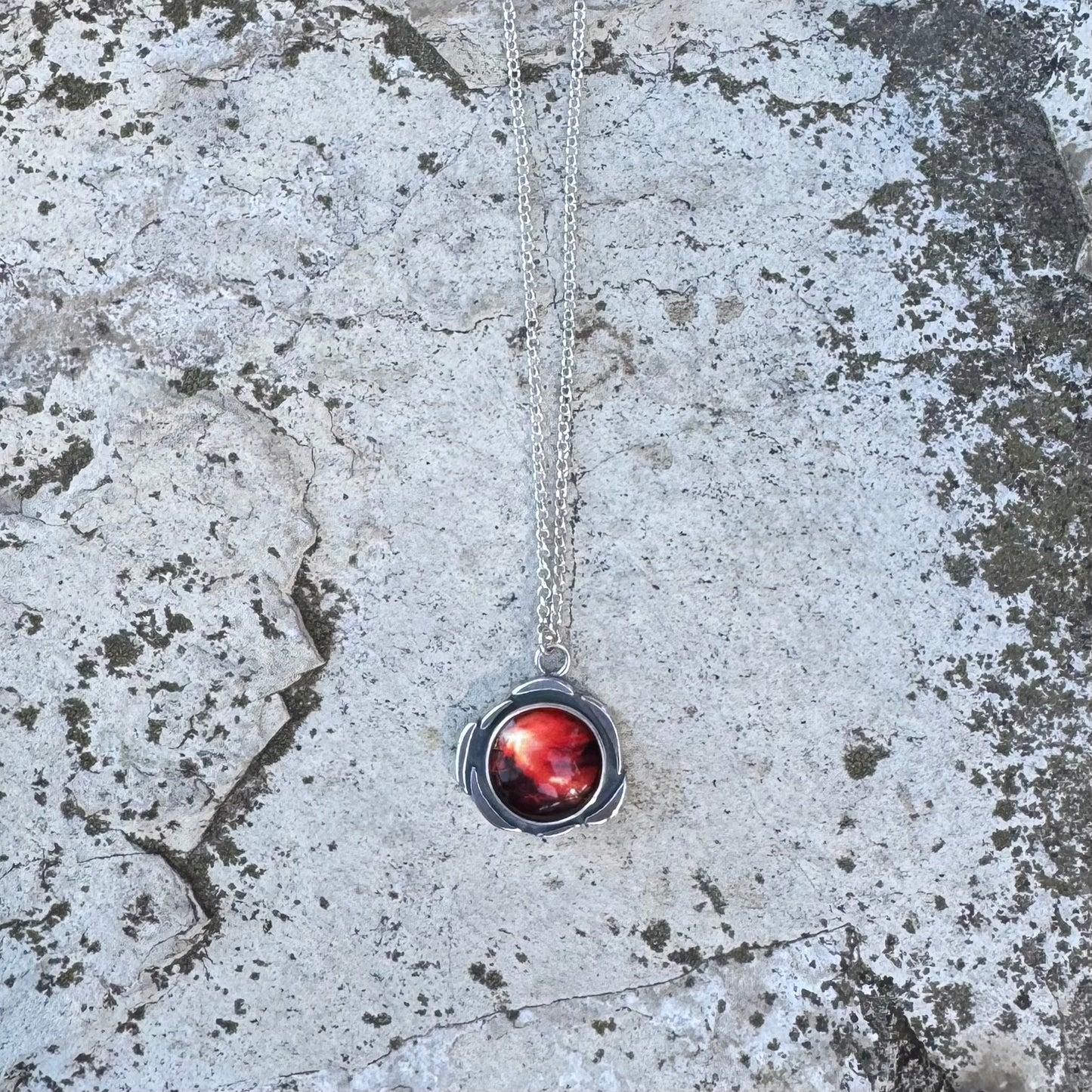 Plasma Orb Necklace | Silver