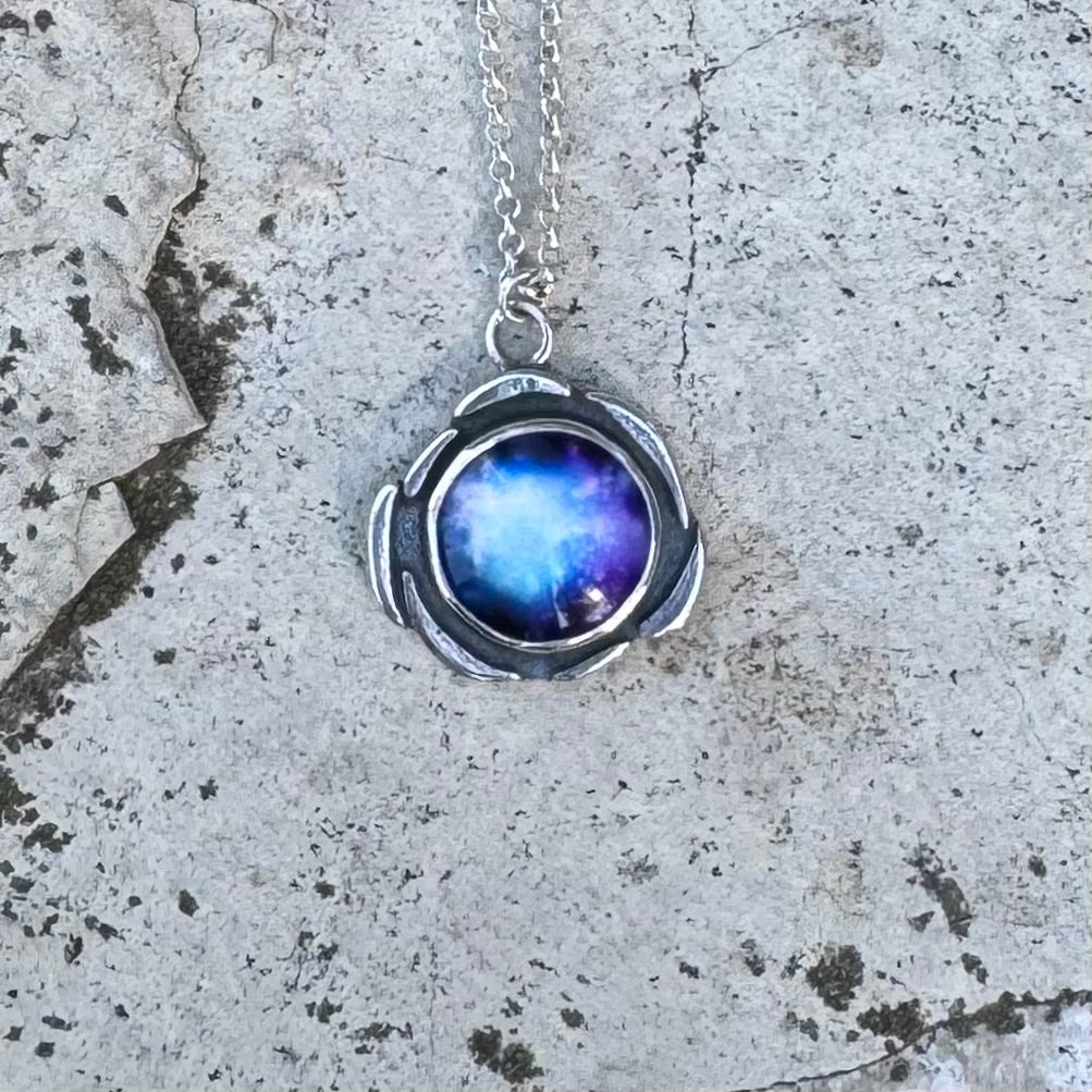 Plasma Orb Necklace | Silver