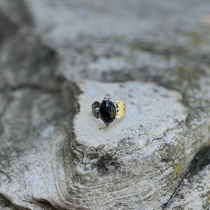 Diopside “Black Star” | Inanna Ring Size 9.5