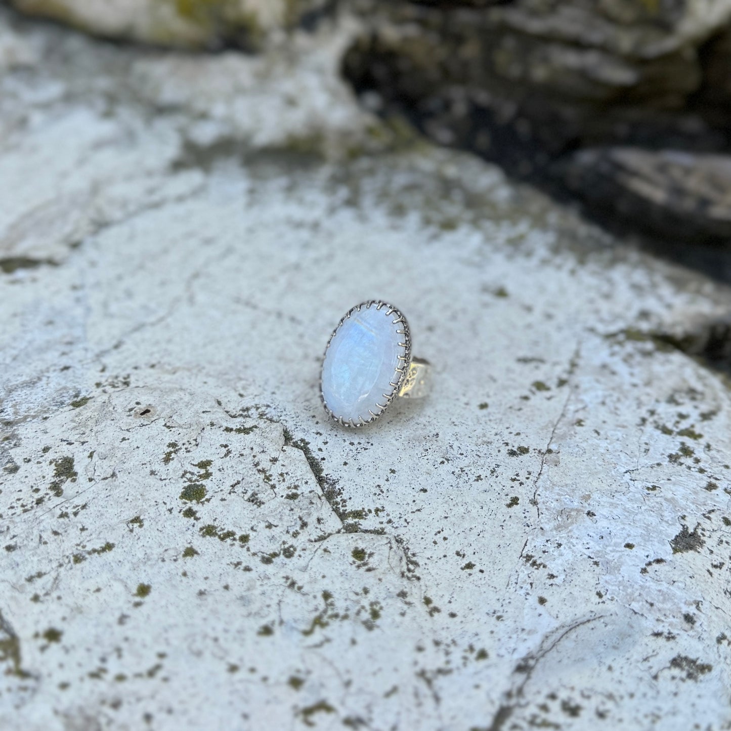 Oval Moonstone Ring