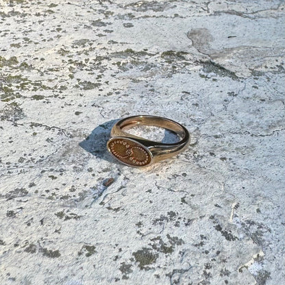 Infinity Signet Ring | Bronze
