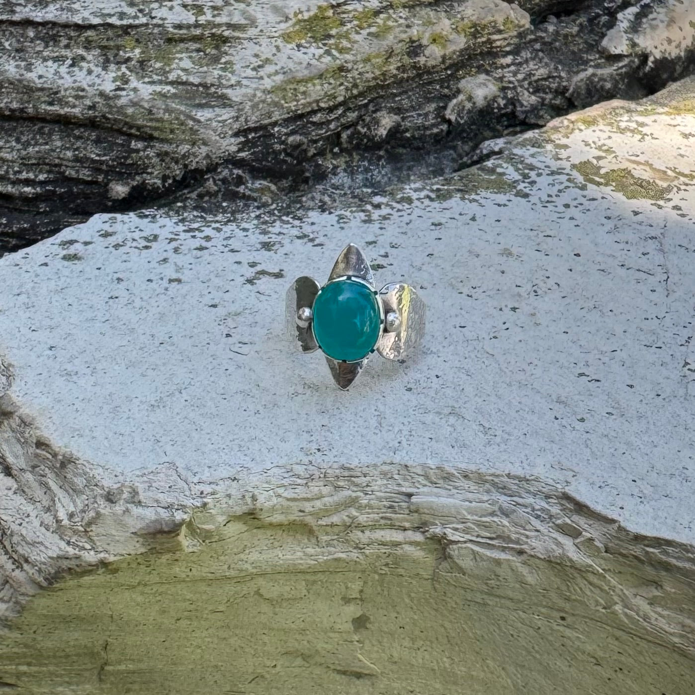 Amazonite | Inanna Ring Size 9