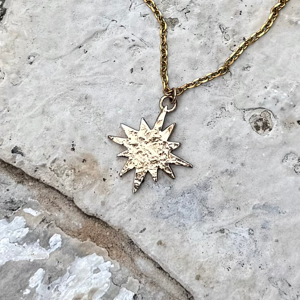 Sun Flare Necklace | Bronze