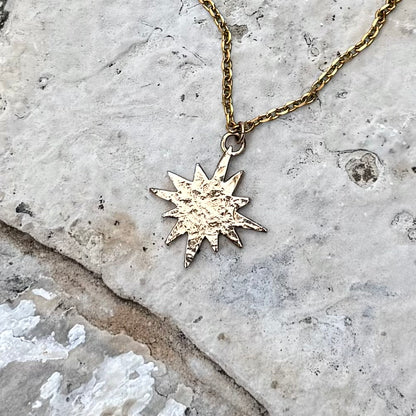Sun Flare Necklace | Bronze