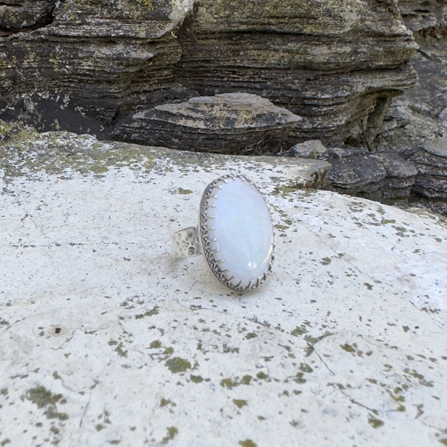 Oval Moonstone Ring