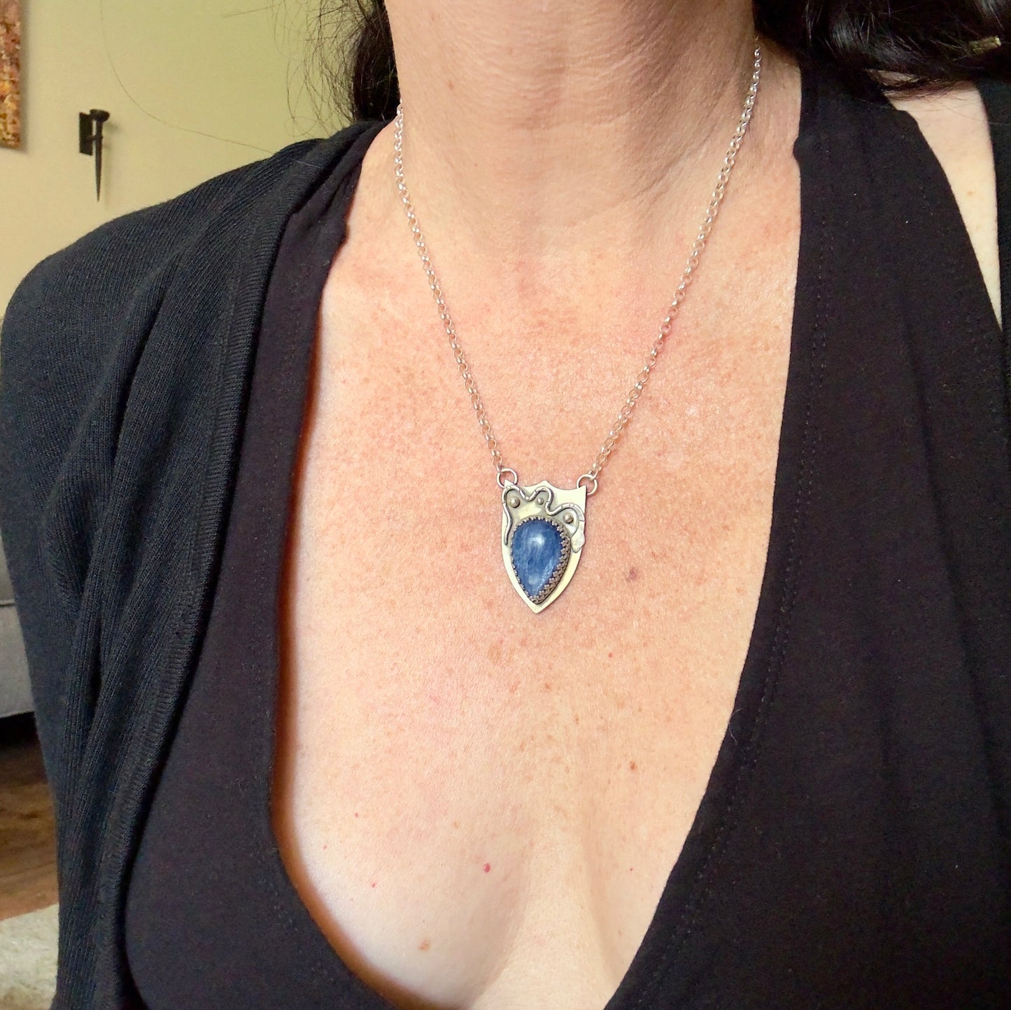 Serpent Shield Necklace ⋮ Kyanite