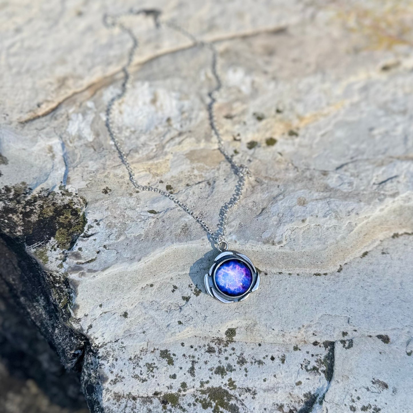 Plasma Orb Necklace | Silver