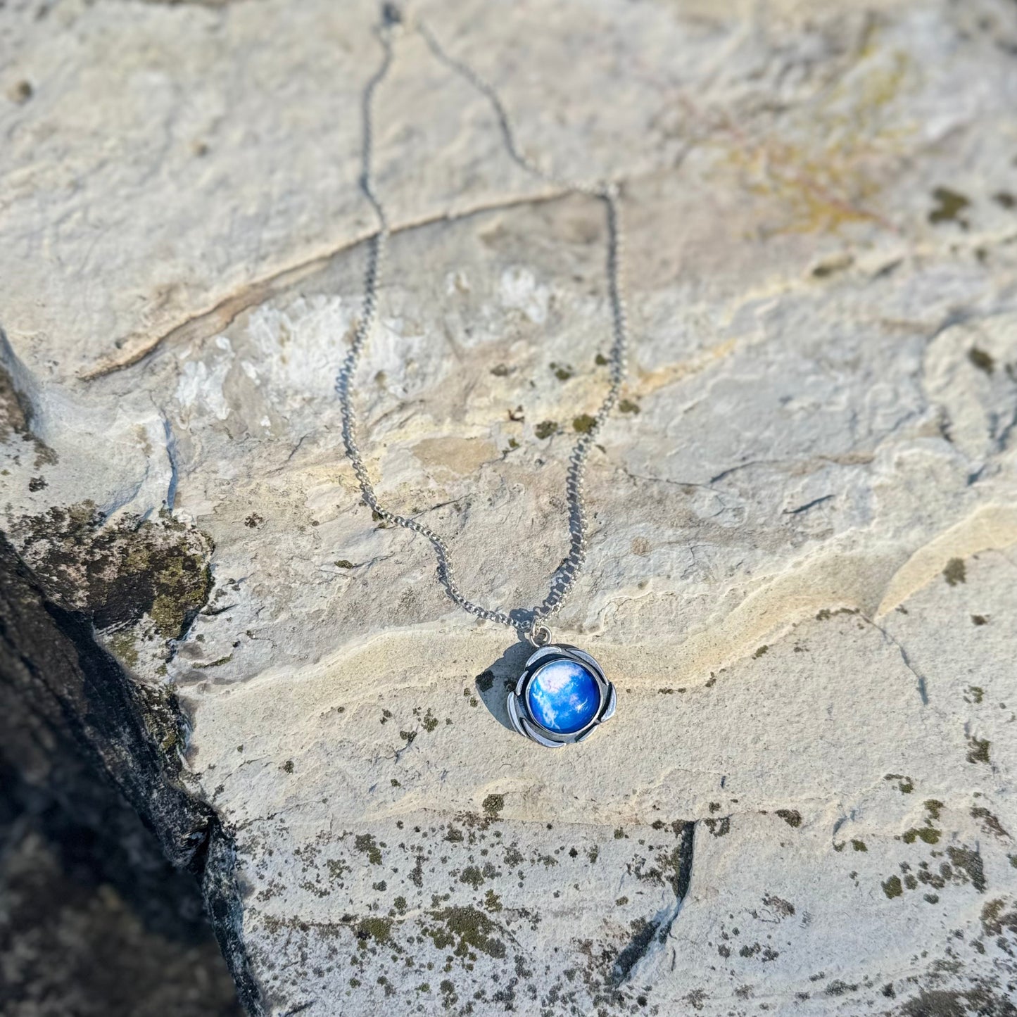 Plasma Orb Necklace | Silver