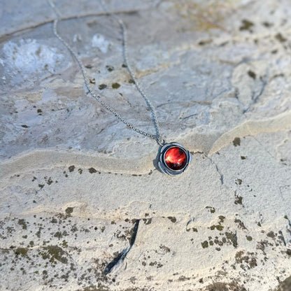 Plasma Orb Necklace | Silver