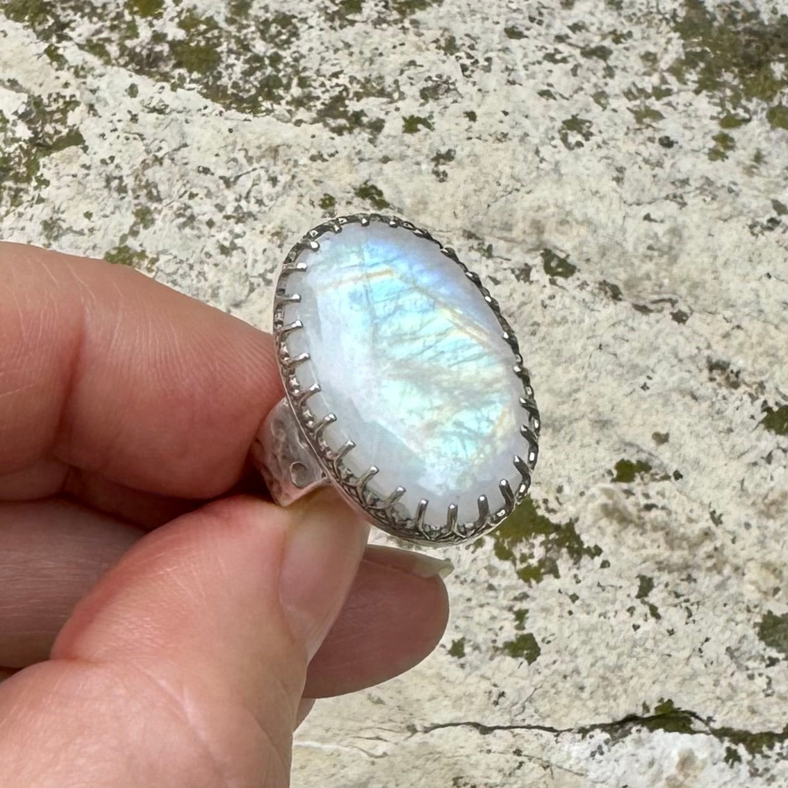 Oval Moonstone Ring