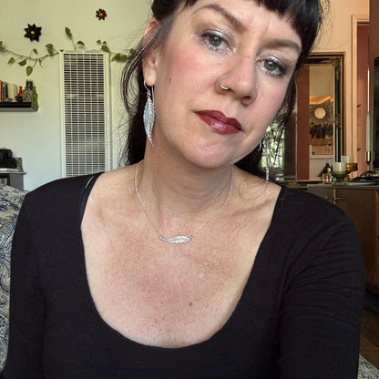 Fae Leaf Collar Necklace | Horizontal