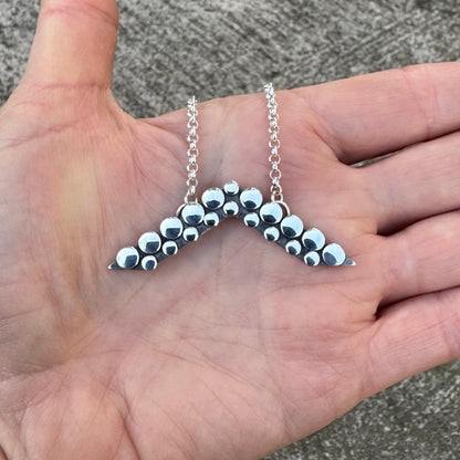 Lubbock Lights UFO | SIlver Necklace