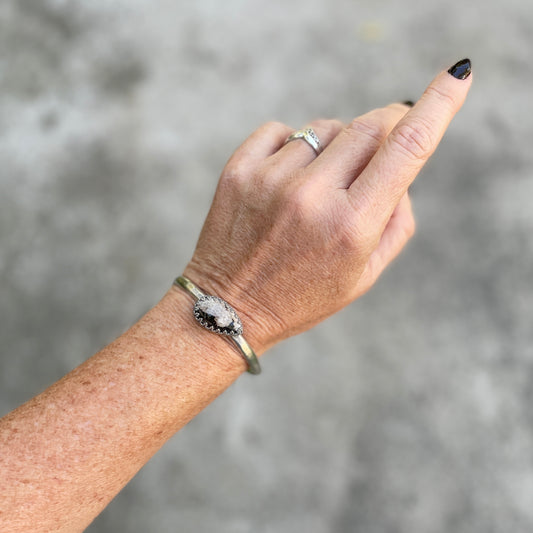 Petrified Palm Root Cuff Bracelet