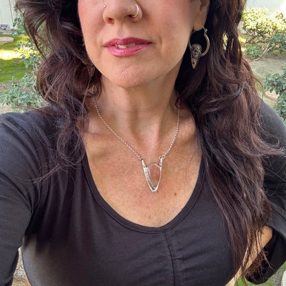 Hemitoid | Silver Delta Necklace