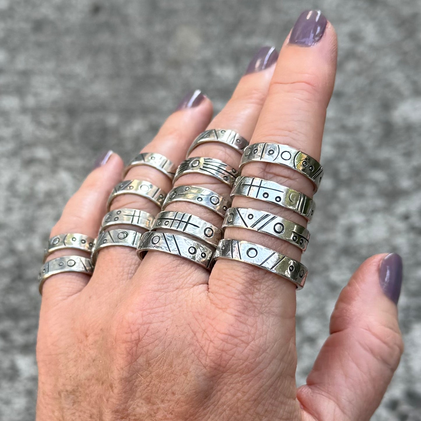 Stargate Stacker | Silver Symbol Ring