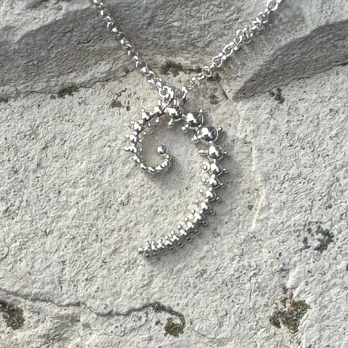 Julia Spiral Necklace | Silver