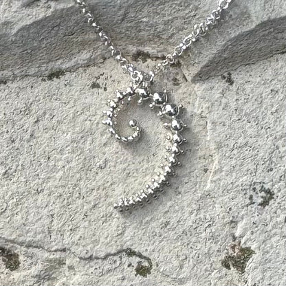 Julia Spiral Necklace | Silver