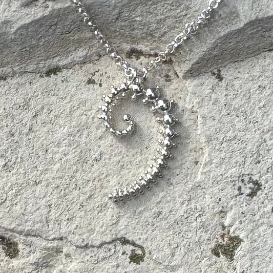 Julia Spiral Necklace | Silver