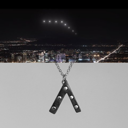 Phoenix Lights| Silver UFO Necklace