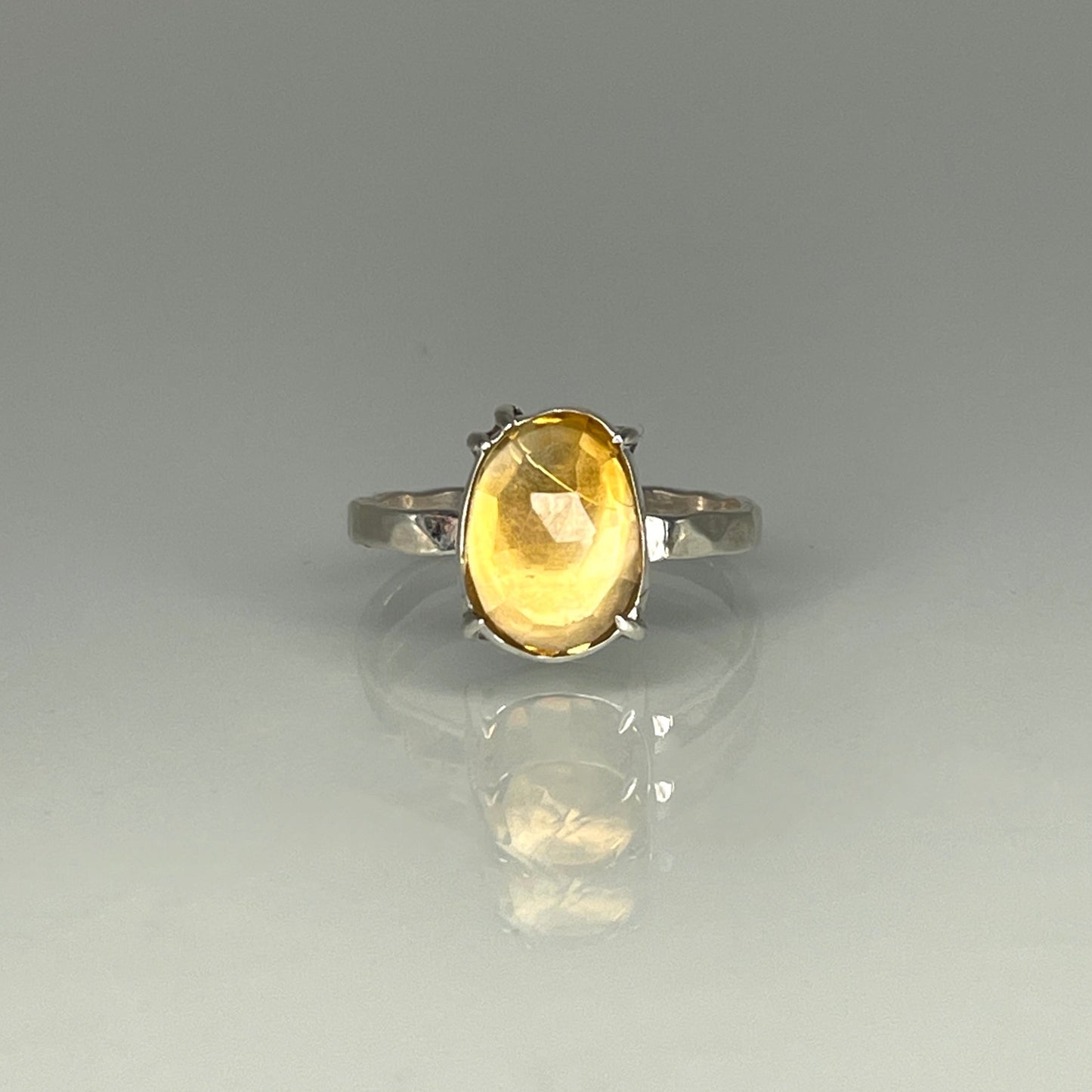 Citrine Rose Cut Ring ⋮ Size 9