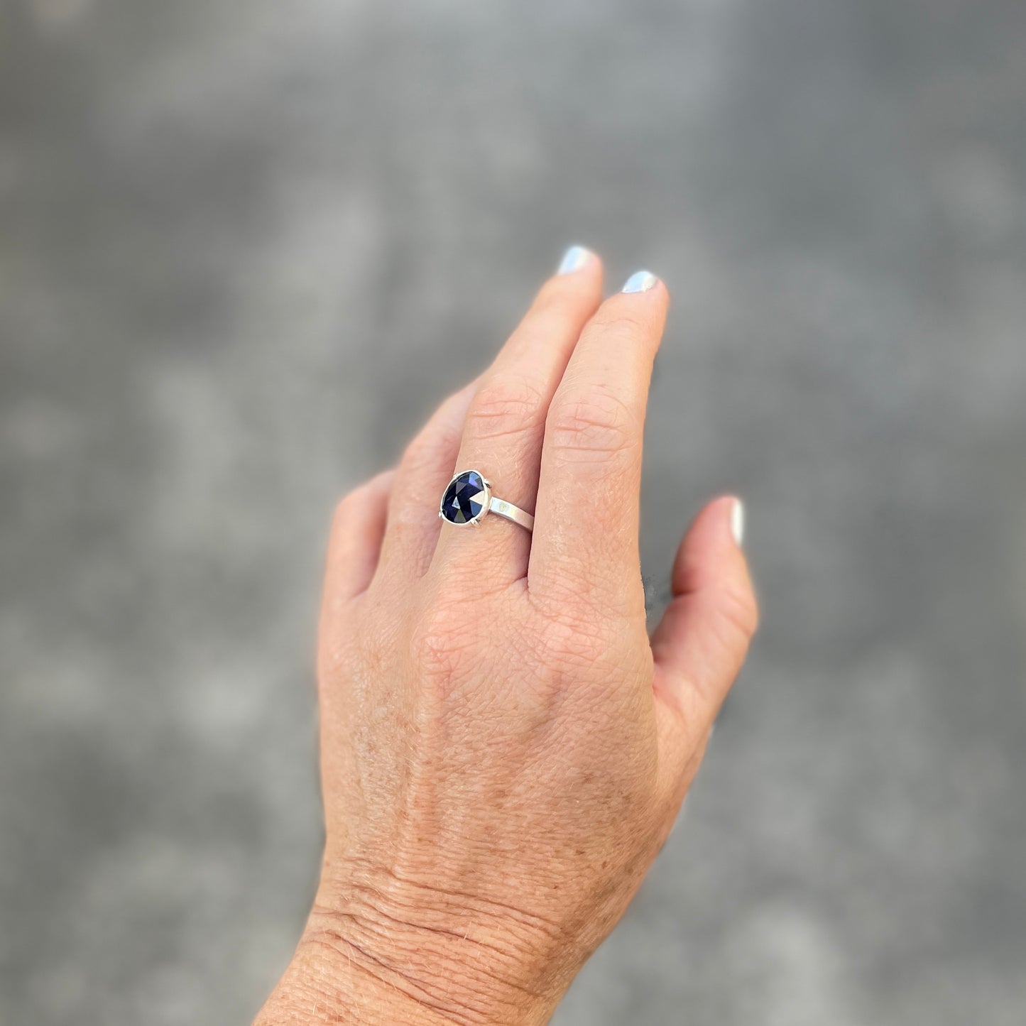 Iolite Rose Cut Ring ⋮ Size 8