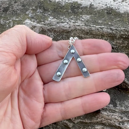 Phoenix Lights| Silver UFO Necklace