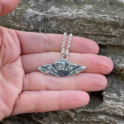 Flying Saucer|  UFO Necklace
