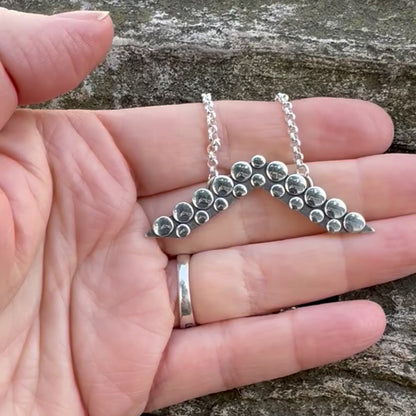 Lubbock Lights UFO | SIlver Necklace